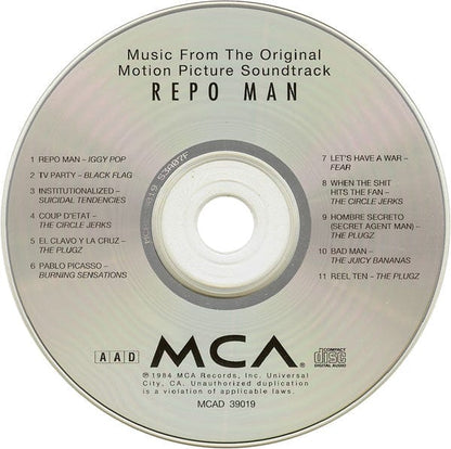 Various – Repo Man (Music From The Original Motion Picture Soundtrack) (CD, MCA Records) Image 3