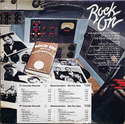 Various - Rock On The Musical Encyclopedia Of Rock N' Roll The Solid Gold Years (2xLP) Columbia Vinyl