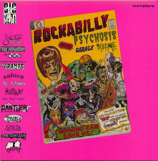 Various - Rockabilly Psychosis And The Garage Disease (LP, Comp, RE) Big Beat Records