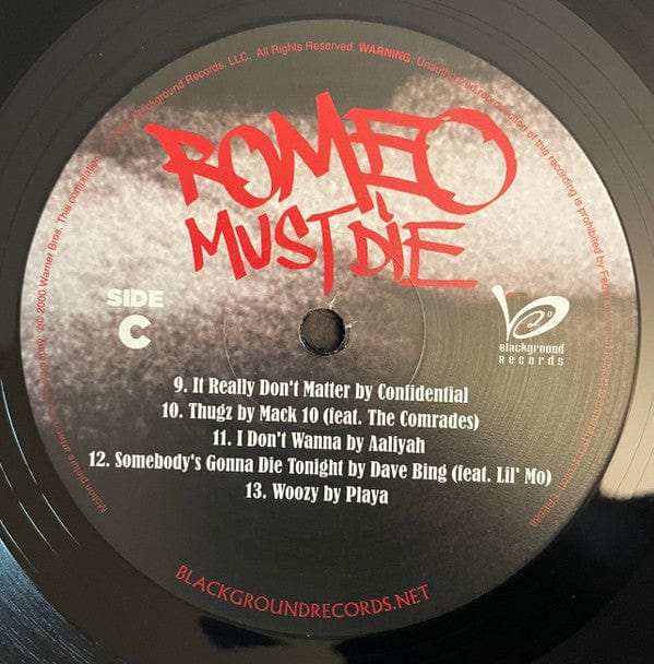 Various - Romeo Must Die (The Album) (2xLP) Warner Bros. Records,Blackground Entertainment Vinyl 194690558146