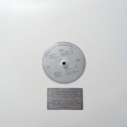 Various - Shouts 2021 Sampler Vol. II (12") on Rhythm Section International at Further Records