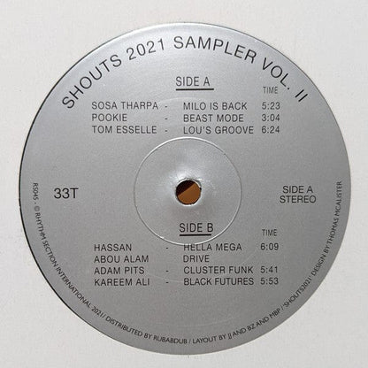 Various - Shouts 2021 Sampler Vol. II (12") on Rhythm Section International at Further Records