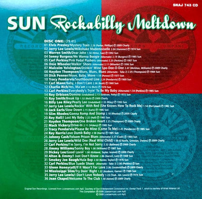 Various - Sun Rockabilly Meltdown (3xCD) Charly Records CD 803415574322