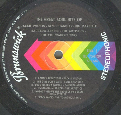 Various - The Great Soul Hits Of Jackie Wilson - Gene Chandler - Big Maybelle - Barbara Acklin - The Artistics - Young-Holt Unlimited (LP) Brunswick Vinyl 71164642