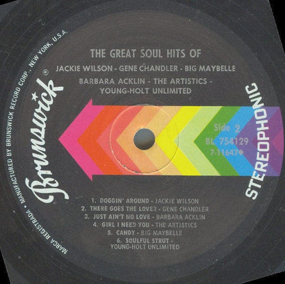 Various - The Great Soul Hits Of Jackie Wilson - Gene Chandler - Big Maybelle - Barbara Acklin - The Artistics - Young-Holt Unlimited (LP) Brunswick Vinyl 71164642