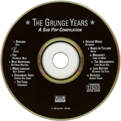 Various - The Grunge Years (CD) Sub Pop CD 098787011227