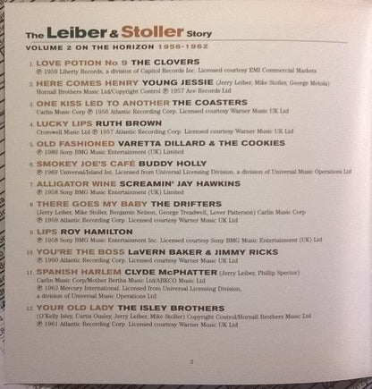 Various - The Leiber & Stoller Story, Volume 2: On The Horizon - 1956-1962 (CD) Ace CD 029667020527