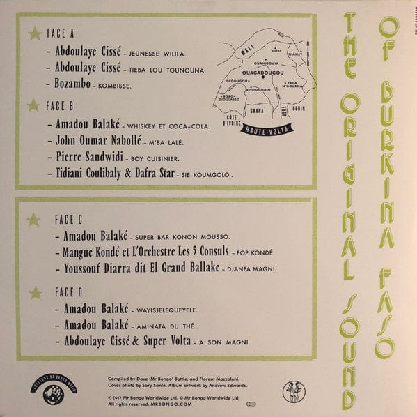 Various - The Original Sound Of Burkina Faso (2xLP) Mr Bongo Vinyl 7119691250014