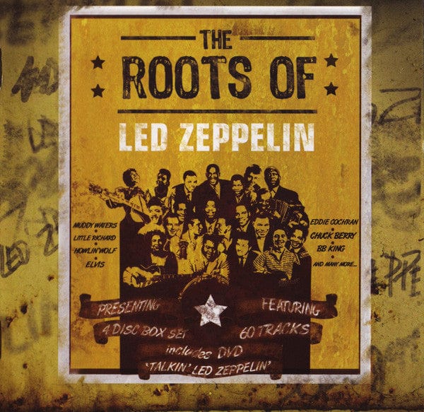 Various – The Roots Of Led Zeppelin (3xCD+DVD, Proper Records, 2009) Front Cover