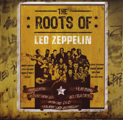 Various – The Roots Of Led Zeppelin (3xCD+DVD, Proper Records, 2009) Front Cover