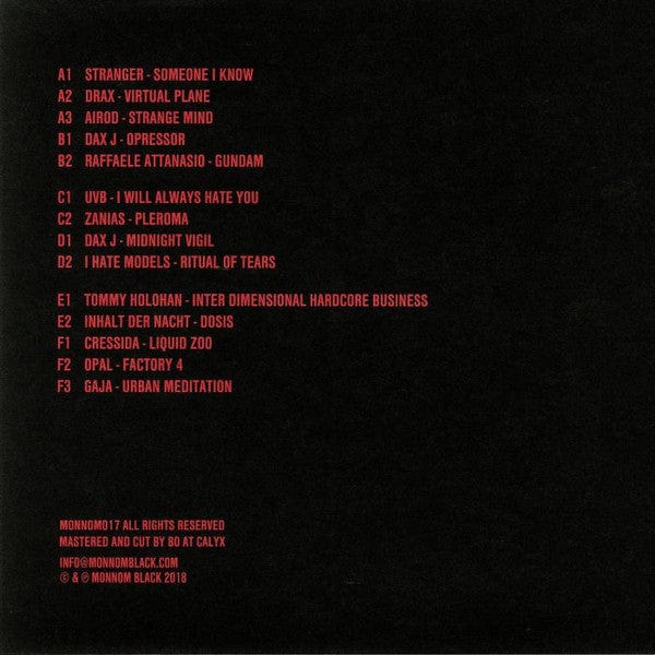 Various - The World of Monnom Black (3x12") Monnom Black Vinyl