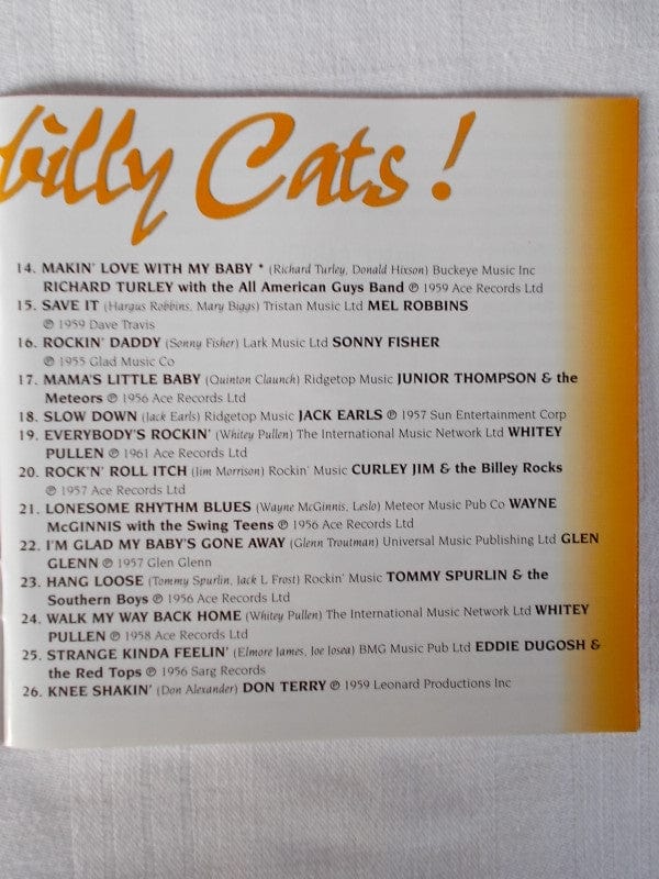 Various - Them Rockabilly Cats! (CD) Ace CD 029667181525