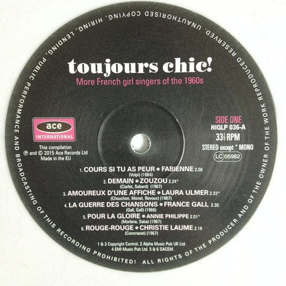 Various - Toujours Chic! (LP, Comp, Lav) Ace