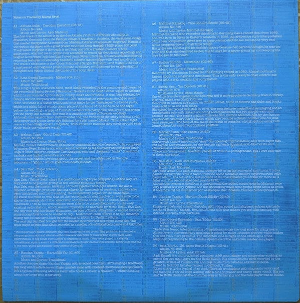 Various - Uzelli Elektro Saz (1976 - 1984) (LP, Album, Comp, Gat) Uzelli