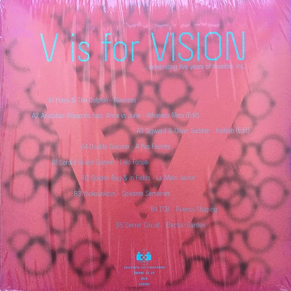 Various - V Is For Vision (LP) Invisible, Inc. Vinyl