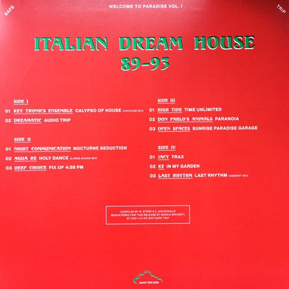 Various - Welcome To Paradise Vol. I: Italian Dream House 89-93 (2xLP) Safe Trip Vinyl