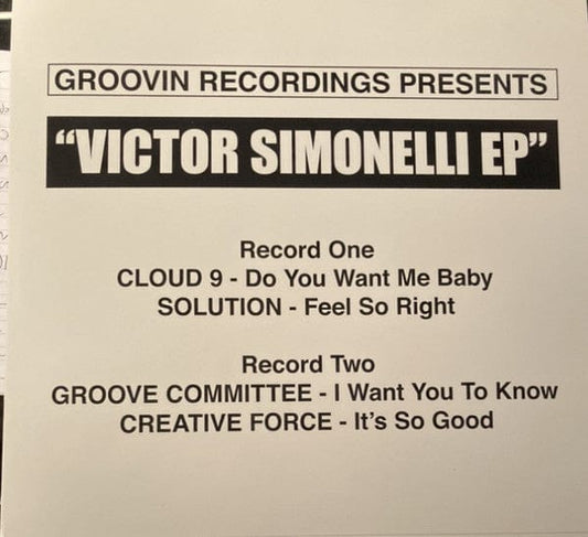 Victor Simonelli - Victor Simonelli EP (2x12") Groovin Recordings Vinyl