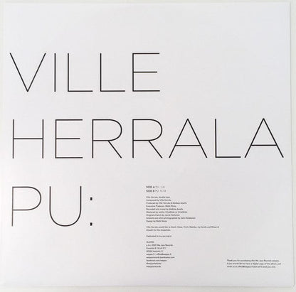 Ville Herrala - Pu: (LP) We Jazz Vinyl 6417138666840>