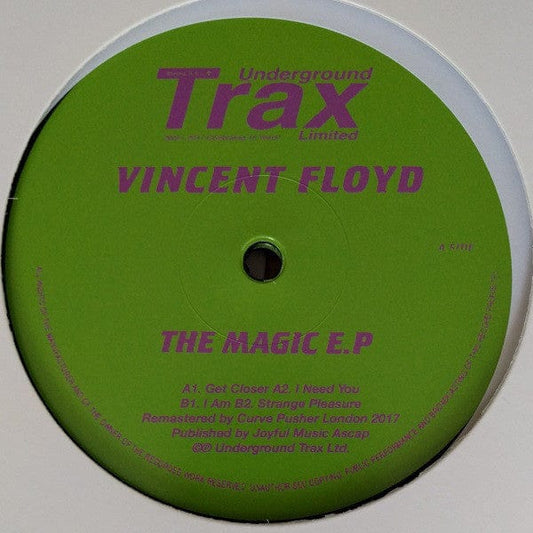 Vincent Floyd - The Magic E.P (12") Underground Trax Vinyl