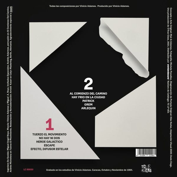 Vinicio Adames – Al Comienzo Del Camino (LP, TrueClass Records, 2021) Back Cover