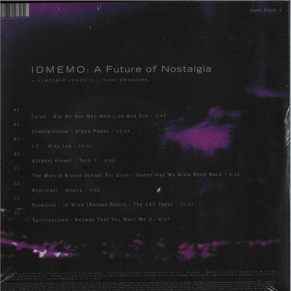 Vladimir Ivkovic & Ivan Smagghe - IDMEMO: A Future Of Nostalgia - Vol. 1 (2x12") Above Board Projects Vinyl 5060786563132>