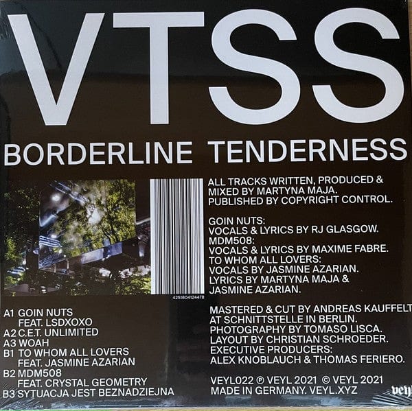 VTSS - Borderline Tenderness (12", EP) on VEYL at Further Records