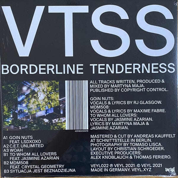 VTSS - Borderline Tenderness (12") VEYL Vinyl 4251804124478