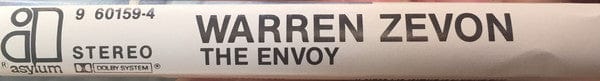 Warren Zevon – The Envoy (Cassette, Asylum Records, 1982) Image 3