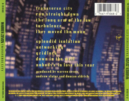 Warren Zevon - Transverse City (CD) Virgin America CD 075679106827