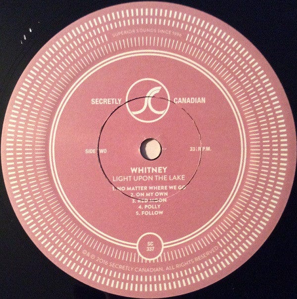 Whitney (8) - Light Upon The Lake (LP) Secretly Canadian Vinyl 656605033716