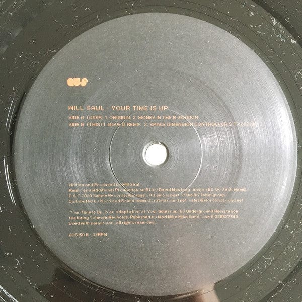 Will Saul - Your Time Is Up (12") Aus Music, Aus Music Vinyl 4062548009354