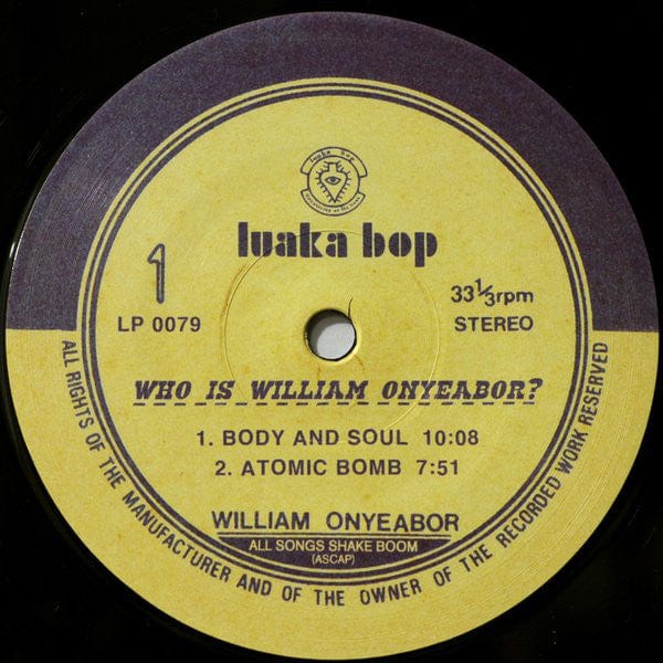 William Onyeabor - Who Is William Onyeabor? on Luaka Bop,Luaka Bop,Wilfilms Records,Wilfilms Records at Further Records