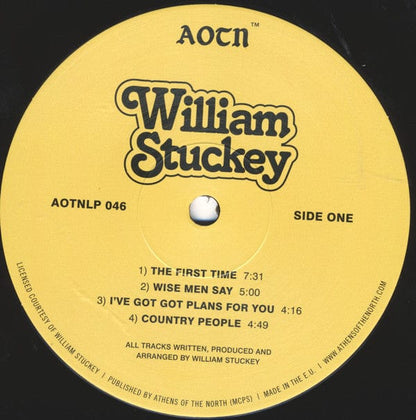 William Stuckey - Love Of Mine (LP) Athens Of The North Vinyl 5050580749092