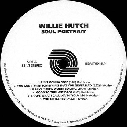 Willie Hutch – Soul Portrait (LP, 180g, Be With Records, 2016) Image 3