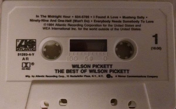 Wilson Pickett - The Best Of Wilson Pickett (Cassette) Atlantic,Atlantic Cassette 07567812834