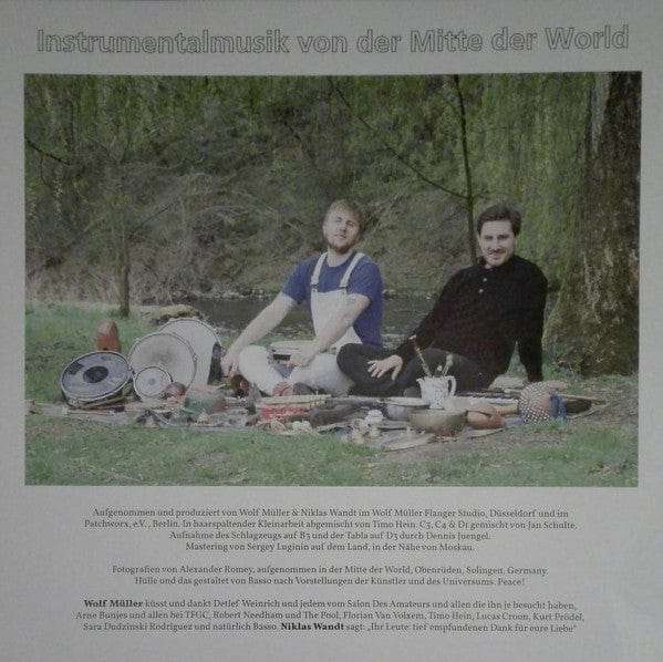 Wolf Müller & Niklas Wandt - Instrumentalmusik Von Der Mitte Der World (2xLP) Growing Bin Records Vinyl