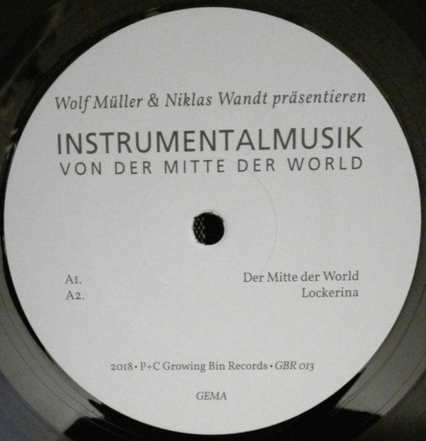 Wolf Müller & Niklas Wandt - Instrumentalmusik Von Der Mitte Der World (2xLP) Growing Bin Records Vinyl