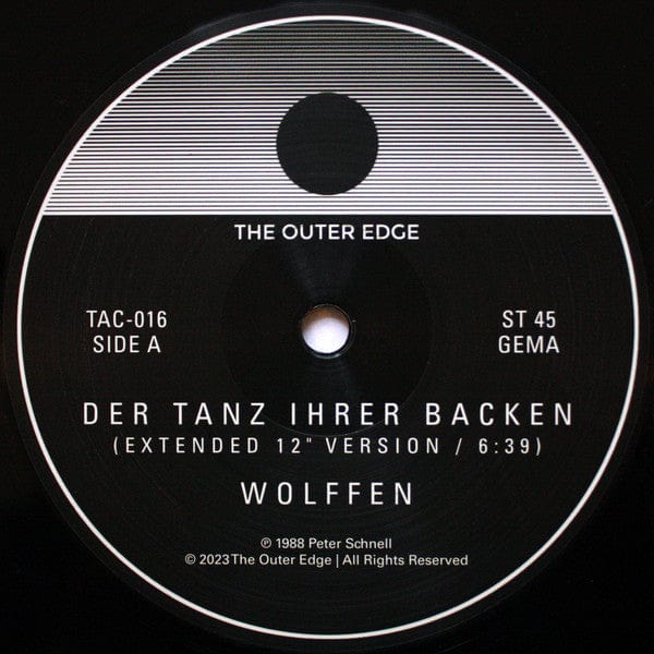 Wolffen* - Der Tanz Ihrer Backen (12") The Outer Edge Vinyl