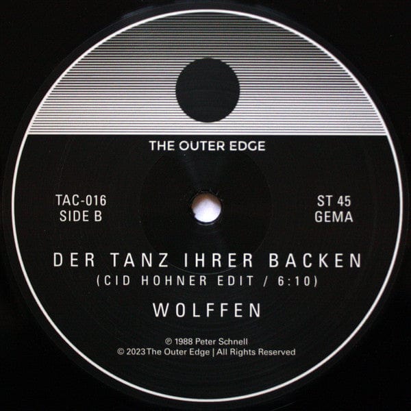 Wolffen* - Der Tanz Ihrer Backen (12") The Outer Edge Vinyl