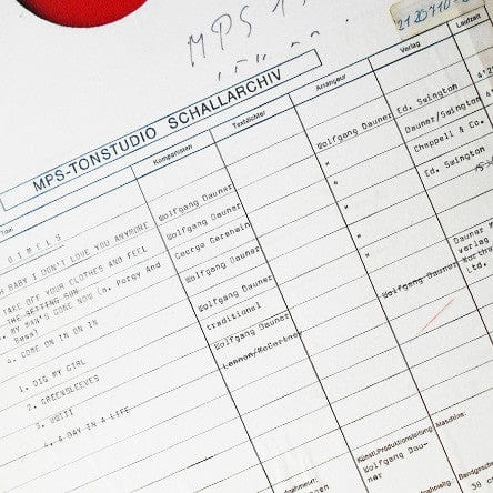 Wolfgang Dauner Quintet - Sun Is Rising / A Day In The Life (7") MPS Records,WallenBink Vinyl