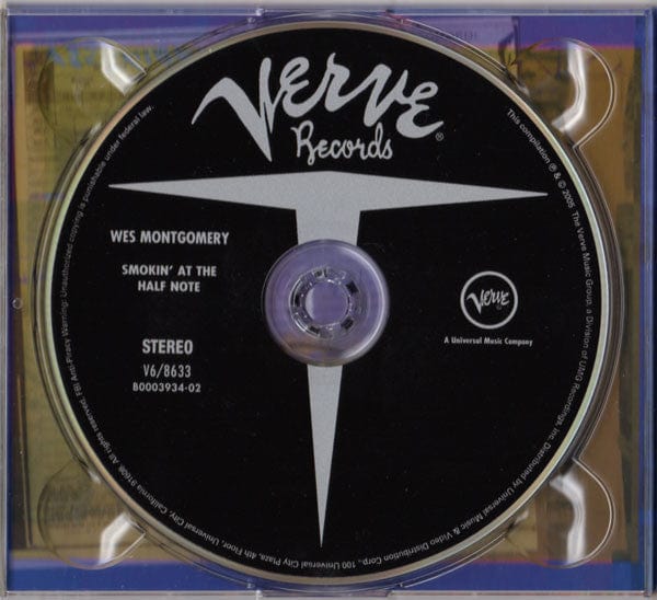 Wynton Kelly Trio / Wes Montgomery - Smokin' At The Half Note (CD) Verve Records,Verve Records CD 075021034761