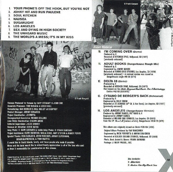X (5) - Los Angeles (CD) Slash,Rhino Records (2) CD 081227437022