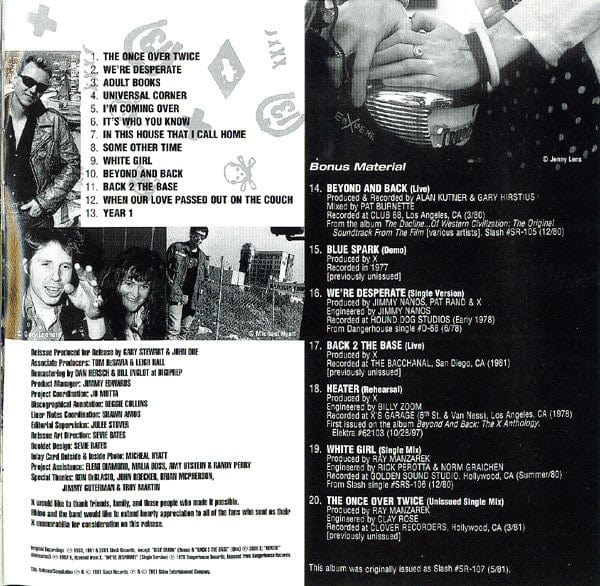 X (5) - Wild Gift (CD) Slash Records,Rhino Records (2) CD 081227437121
