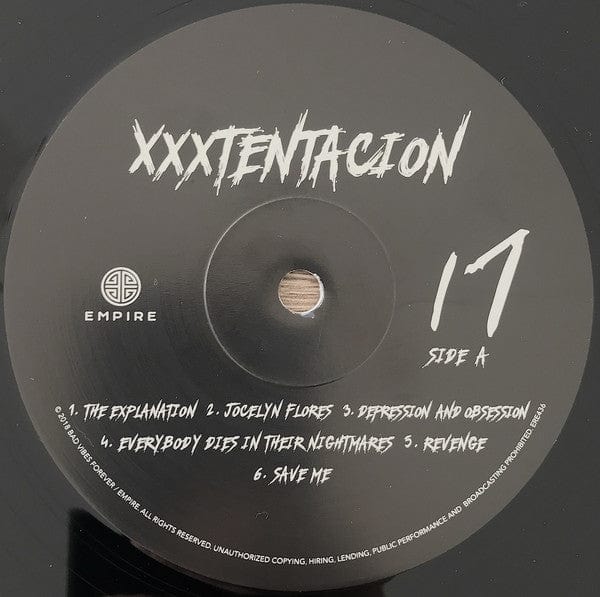 Xxxtentacion - 17 (LP, Album, Bla) on Bad Vibes Forever, Empire at Further Records