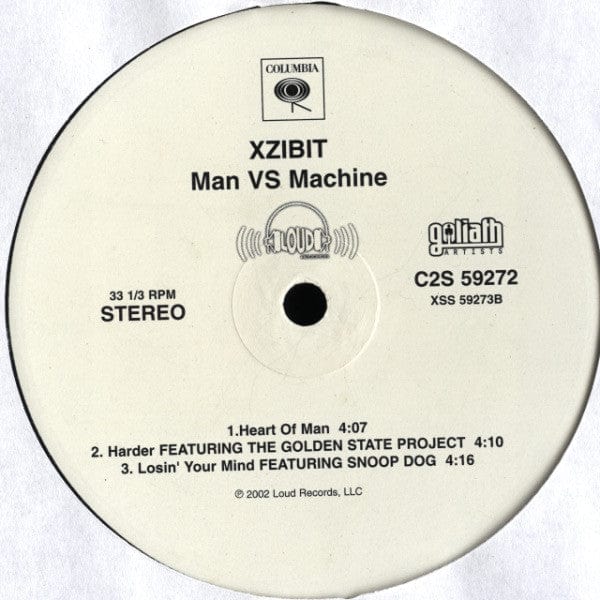 Xzibit - Man VS Machine (2xLP, Album, Promo, Cle) Columbia