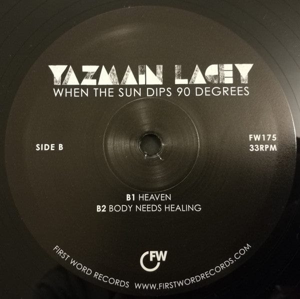 Yazmin Lacey - When The Sun Dips 90 Degrees (12") First Word Records Vinyl 5050580692459