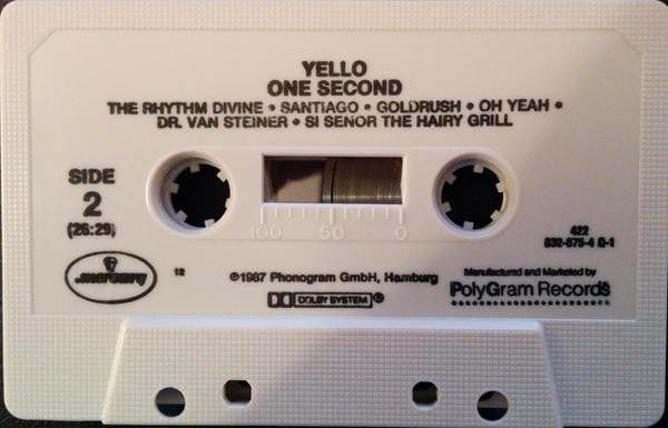 Yello - One Second (Cassette) Mercury,Mercury Cassette 042283267541