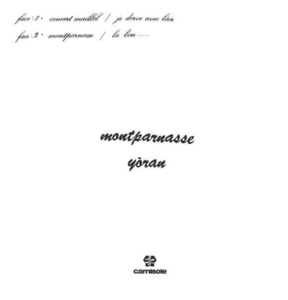 Yoran - Montparnasse (12", EP, Ltd, RE, RM) Camisole Records