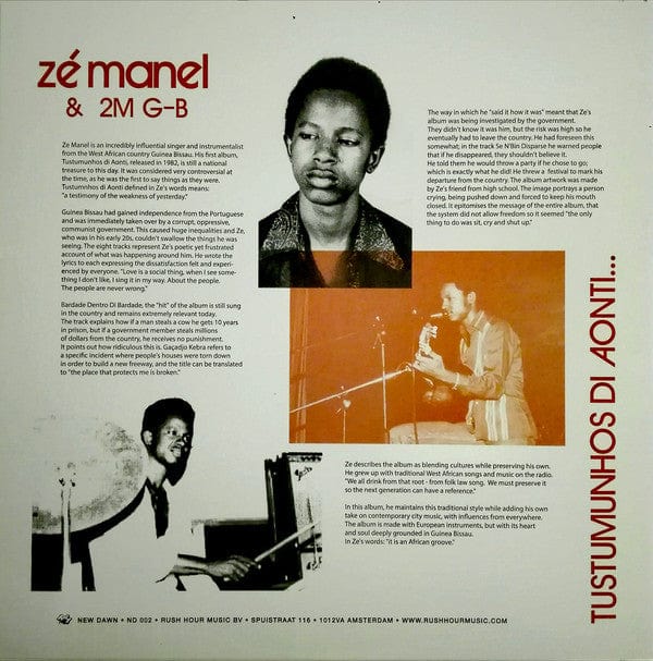 ZÃ© Manel & 2M G-B - Tustumunhos Di Aonti... (LP, Album, Ltd, RE, 180) on New Dawn (6), Rush Hour (4) at Further Records