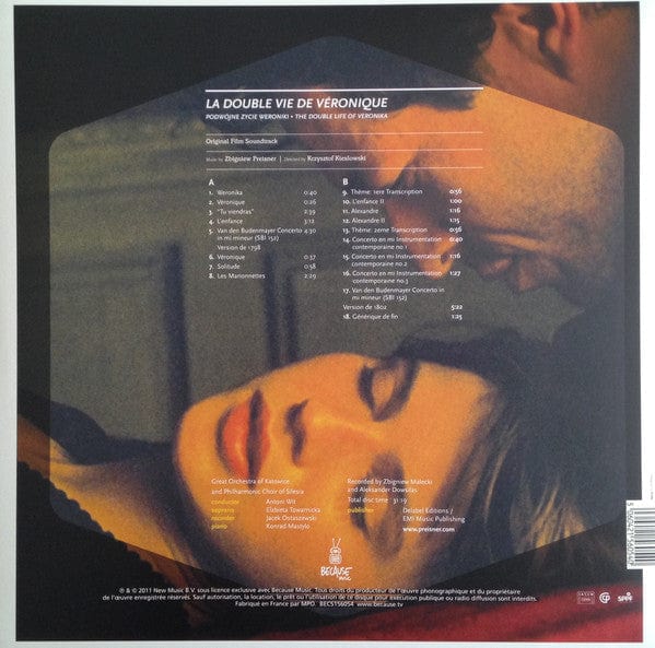 Zbigniew Preisner - La Double Vie De VÃ©ronique = PodwÃ³jne Å»ycie Weroniki = The Double Life Of Veronika (Original Film Soundtrack) (LP, Album, RE + CD, Album, RE) Because Music